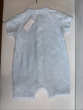 Tartine et chocolat Light Blue Terry Baby Romper